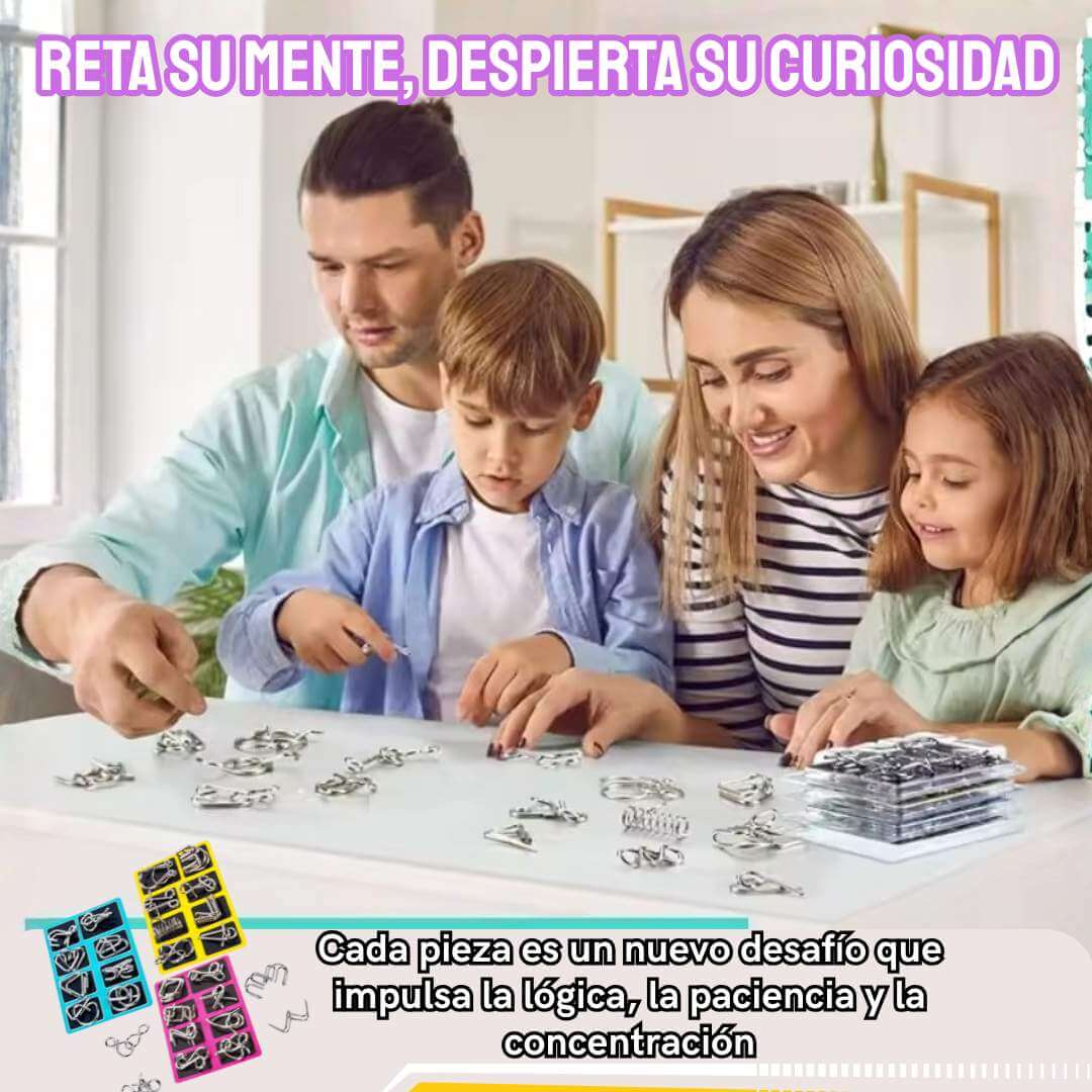 ROMPECABEZAS DE METAL X 3 SETS