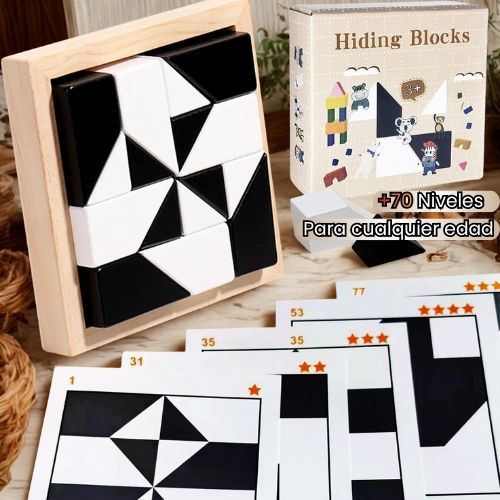 HIDDEN BLOCKS 3D PUZZLE ¡PIENSA, CREA Y JUEGA!