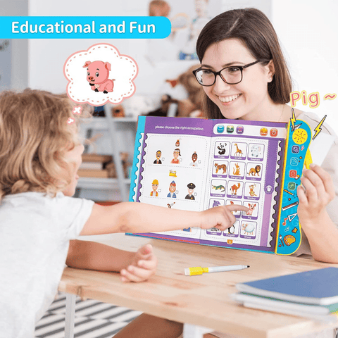 👦 👧LIBRO BILINGUE INTELIGENTE  DE APRENDIZAJE INGLES Y ESPAÑOL📚